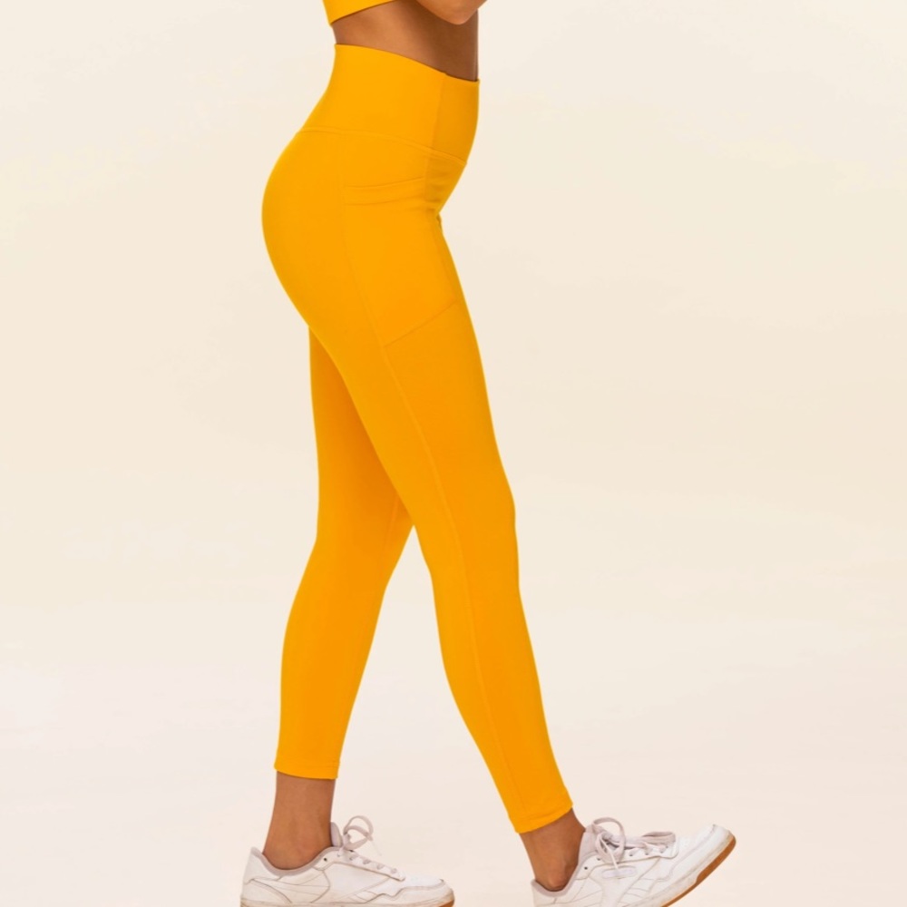 NWOT Ethos Saffron Leggings with pockets